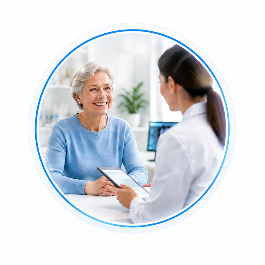 Patient consultation with care team